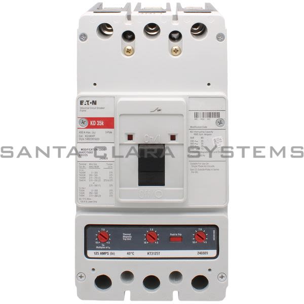 Cutler-Hammer KD3125 Circuit Breaker Product Image