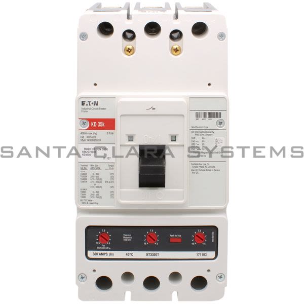 Cutler-Hammer KD3300 Circuit Breaker Product Image
