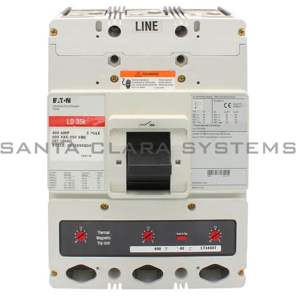 Cutler-Hammer LD3400 Circuit Breaker Product Image