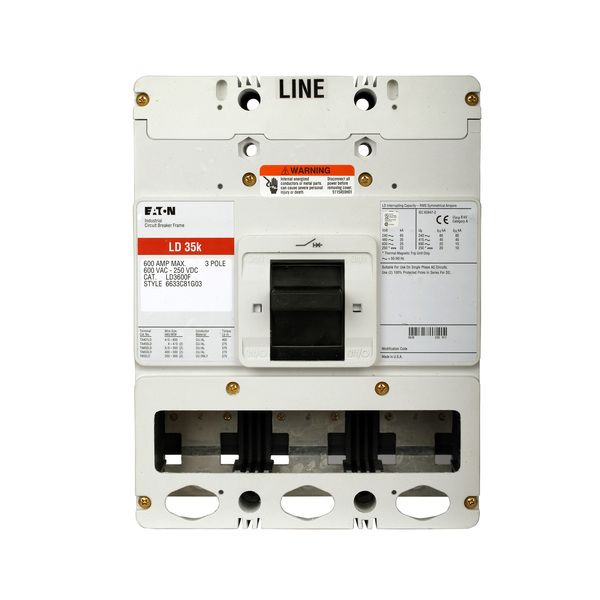 Cutler-Hammer LD3600F Circuit Breaker Product Image