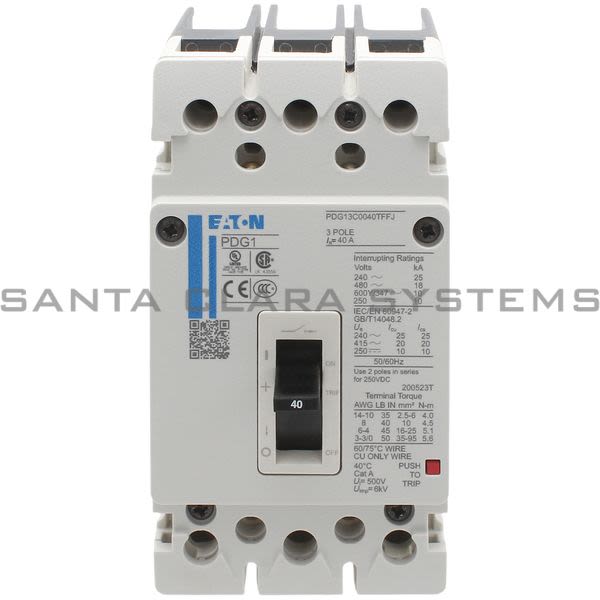 Cutler-Hammer PDG13C0040TFFJ Circuit Breaker Product Image