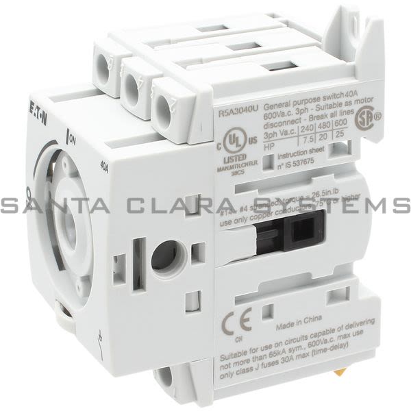 Cutler-Hammer R5A3040U Rotary Disconnect Switch Product Image