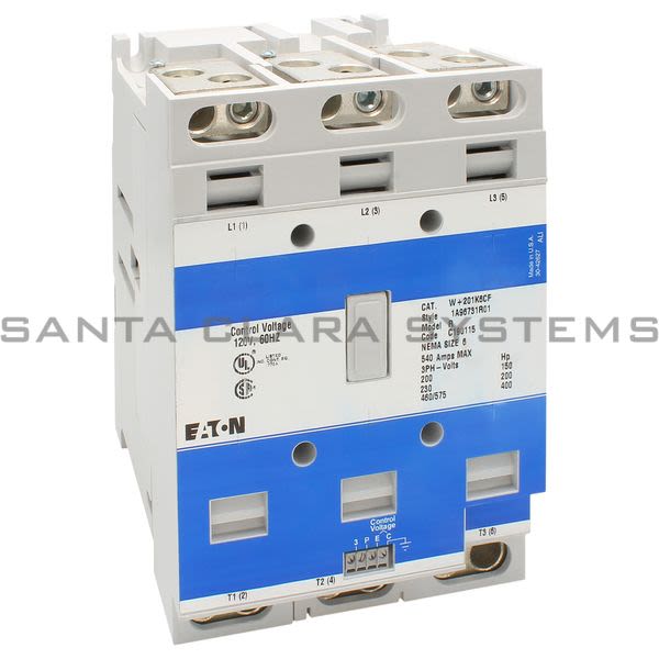Cutler-Hammer W-201K6CF Contactor Product Image