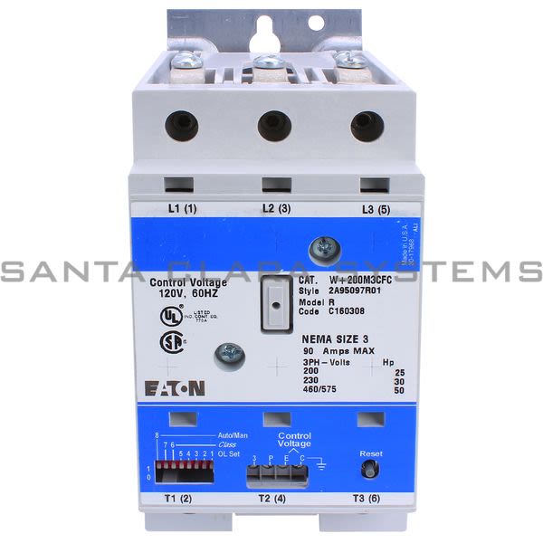 Cutler-Hammer W200M3CFC Starter Size 3 | Eaton Corporation W+200M3CFC Product Image