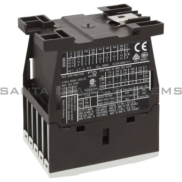 XTCE009B10A Contactor 9-AMP 3-Pole Frame B | Eaton Cutler-Hammer In ...