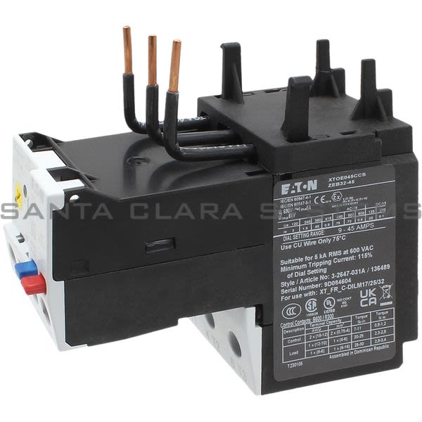 XTOE045CCS CutlerHammer Overload Relay Santa Clara Systems