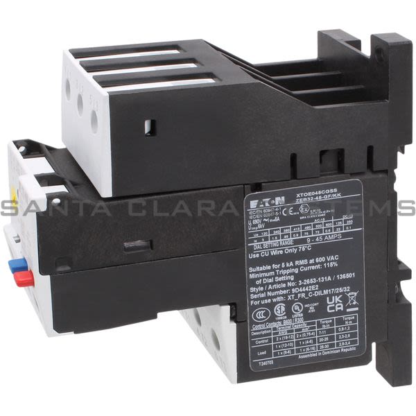Cutler-Hammer XTOE045CGSS Overload Relay Product Image