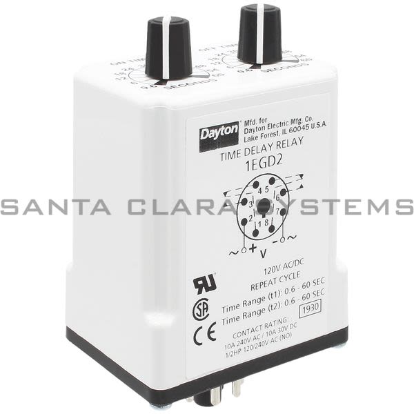 Dayton 1EGD2  Time Delay Relay Product Image