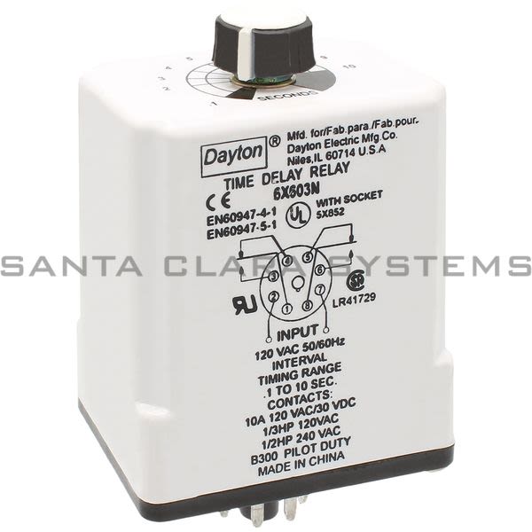 Dayton 6X603N Time Delay Relay Product Image
