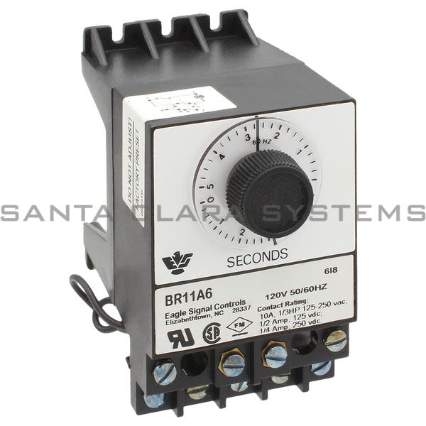 Eagle Signal BR11A6  Timer On Delay Surface Mount 120VAC 5 Sec | Danaher Product Image