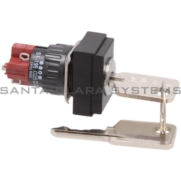 EAO 51-195.025D2 Switch Keylock 2POS DPST 5A 250V Product Image