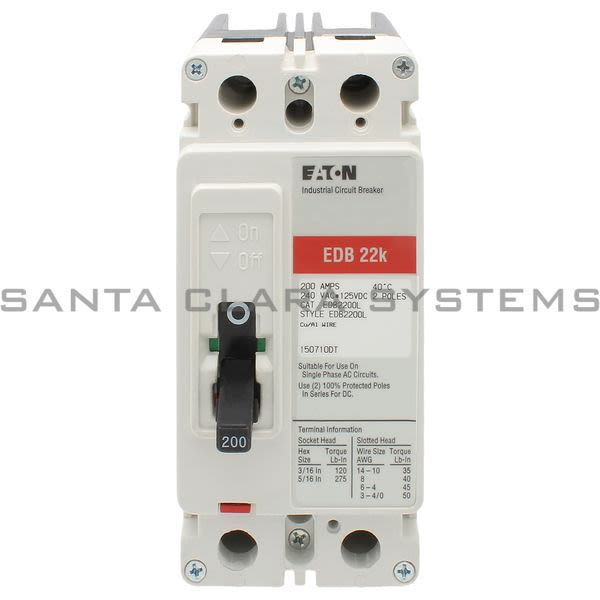 Eaton EDB2200L Industrial Circuit Breaker.
200amps 
240VAC Product Image
