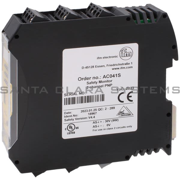 Efector AC041S AS-i Safety Monitor | Safety Monitor / 2 channel PNP Product Image