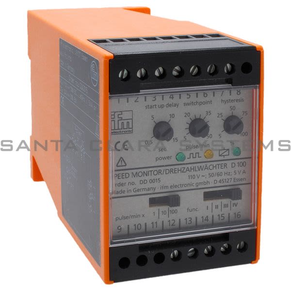 Efector DD0015 Speed Monitor | D100/110VAC Product Image