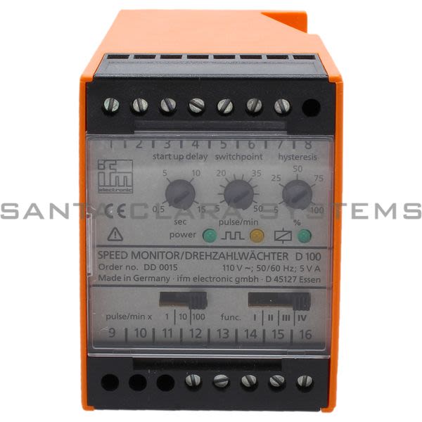Efector DD0015 Speed Monitor | D100/110VAC Product Image