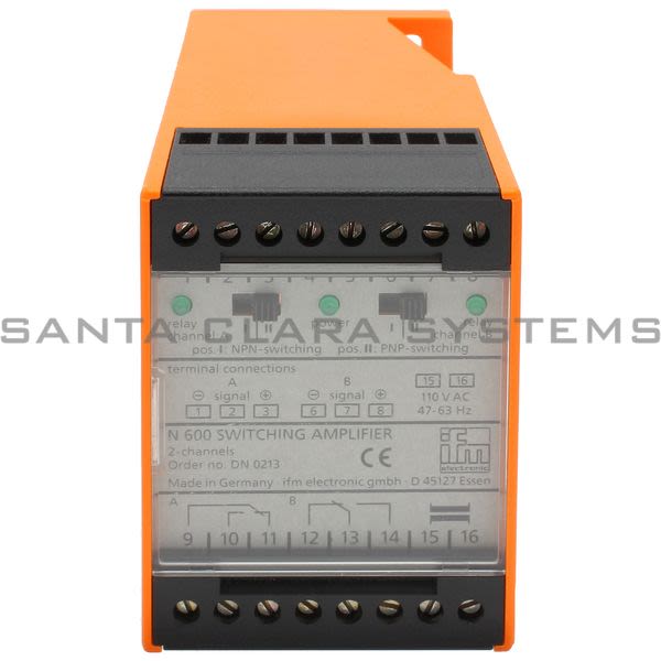 Efector DN0213 Amplifier | N600/110VAC/0.08A Product Image