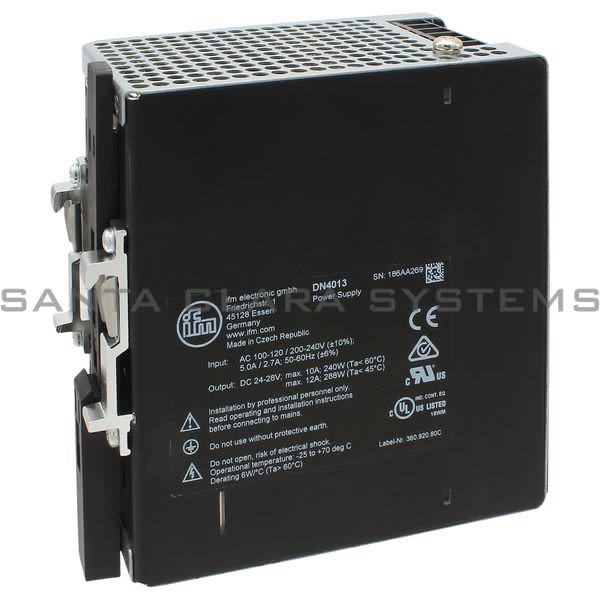 Efector DN4013 Power Supply | PSU-1AC/24VDC-10A Product Image