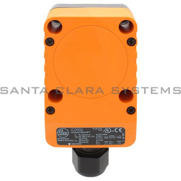 Efector IC0006  Inductive Sensor | ICE2040-FBOA/NPT/RT Product Image