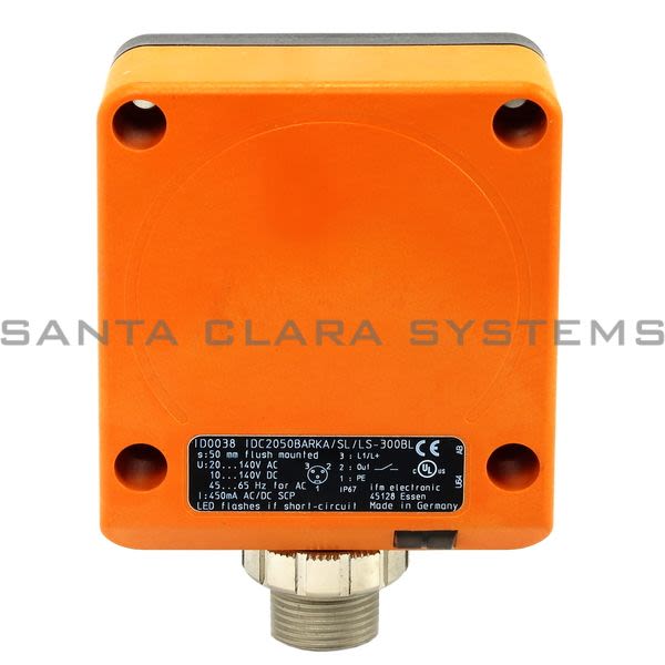 Efector ID0038  Inductive Sensor | IDC2050BARKA/SL/LS-300BL Product Image