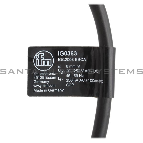 Efector IG0363  Inductive Sensor | IGC2008-BBOA Product Image