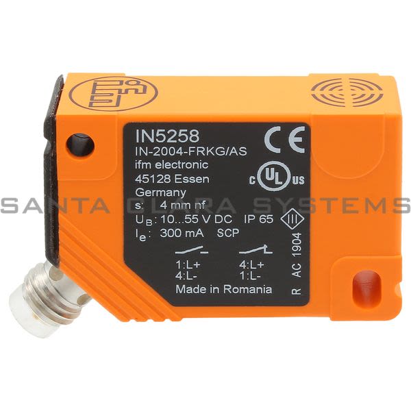 Efector IN5258 Inductive Sensor | IN-2004-FRKG/AS-610-T Product Image