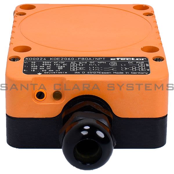 Efector KD0024 Capacitive Sensor | KDE2060-FBOA/NI/NPT RT Product Image