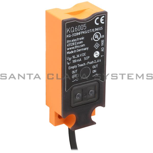 Efector KQ6005 Capacitive Sensor | KQ-3120NFPKG/2T/0.1M/US Product Image