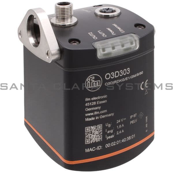 Efector O3D303 3D Camera | O3DIRDKG/E1/GM/S/60 Product Image