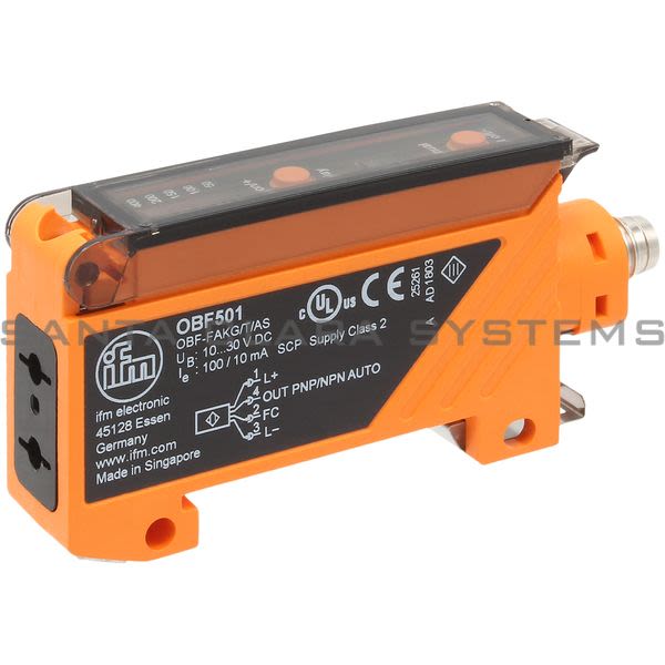 Efector OBF501 Fiber Optic Amplifier | OBF-FAKG/T/AS Product Image