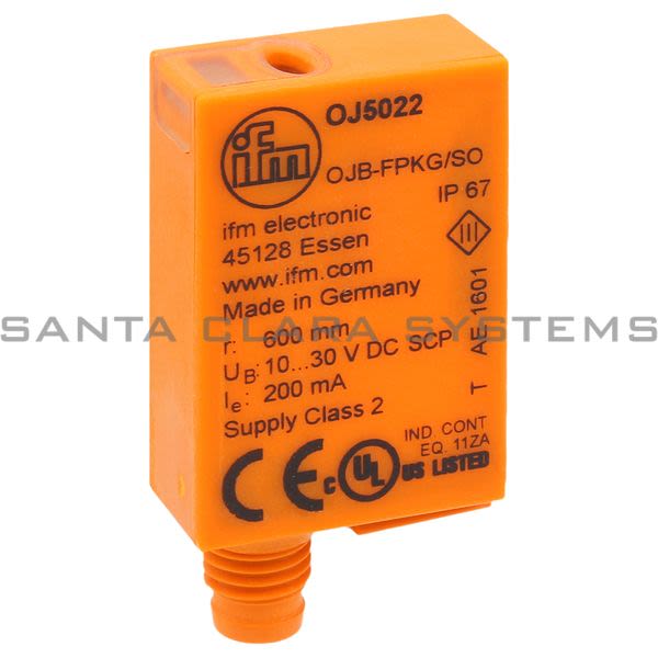 Efector OJ5022 Diffuse Reflection Sensor | OJB-FPKG/SO/AS Product Image