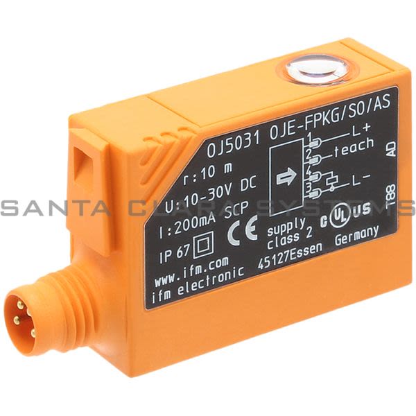 Efector OJ5031 Through-beam Sensor | OJE-FPKG/SO/AS Product Image