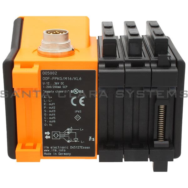 Efector OO5002 Fiber-optic Amplifier | OOF-FPKG/M16/KL6 Product Image