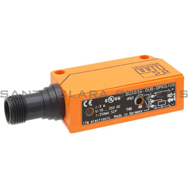 Efector OU5036 Retro-reflective Sensor | OUR-DPKG/US-100-DPS Product Image