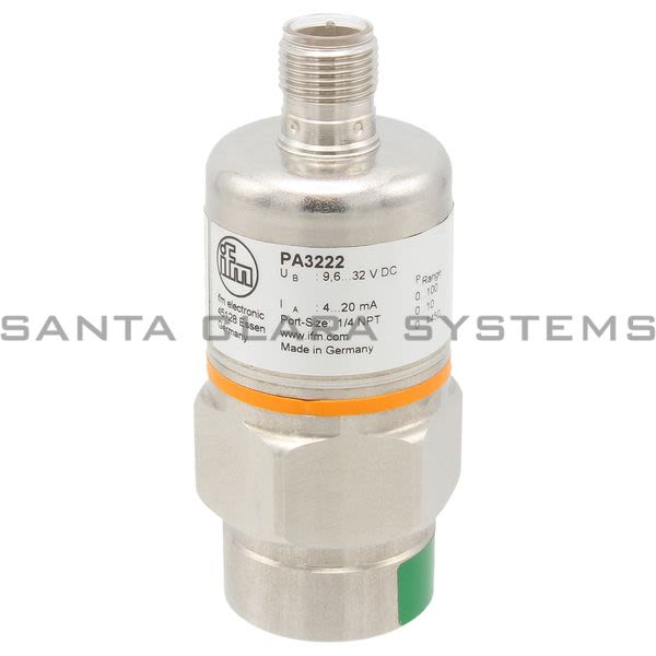 Efector PA3222  Pressure Sensor | PA-100-SBN14-A-ZVG/US/ /V Product Image