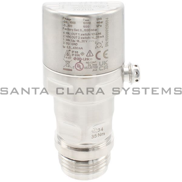 Efector PI1707 Flush Pressure Sensor with Display Product Image