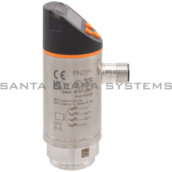 Efector PN2094 Pressure Sensor | PN-010-RER14-MFRKG/US/ /V Product Image