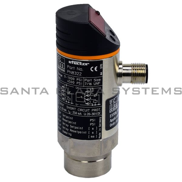 Efector PN8322 Pressure Sensor | PN-100PSBU76-KFPKG/US/ /V Product Image