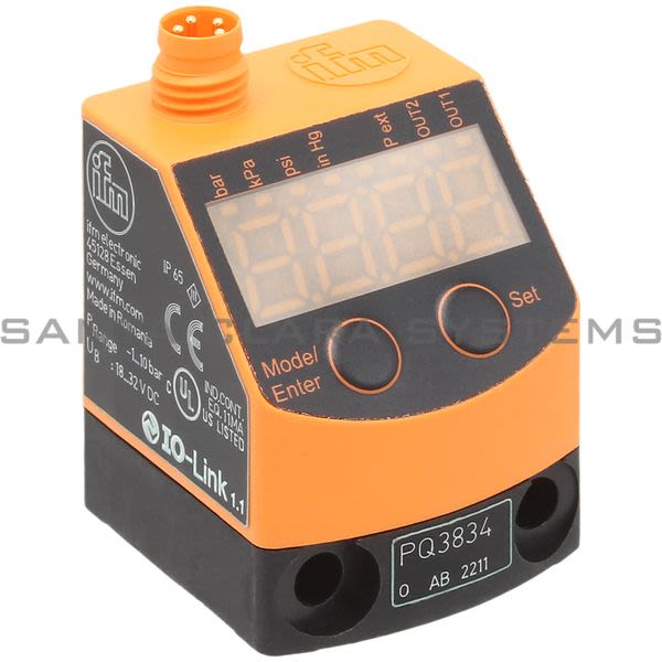 Efector PQ3834 Pressure Sensor Product Image