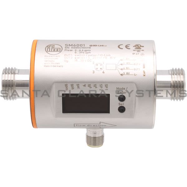 Efector SM6001 Flow Meter | SMR12GGXFRKG/US-100 Product Image