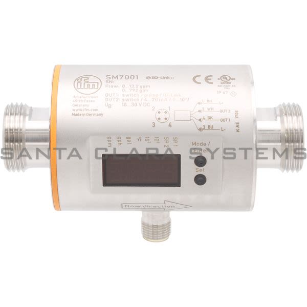 Efector SM7001 Flow Meter | SMR34GGXFRKG/US-100 Product Image