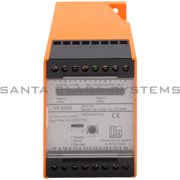 Efector SY0104 Control Monitor | VS0200/110VAC Product Image