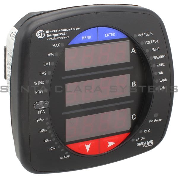 Electro Industries SHARK100-60-10-V3-D2-485P-X Multifunction Power & Energy Meter Product Image