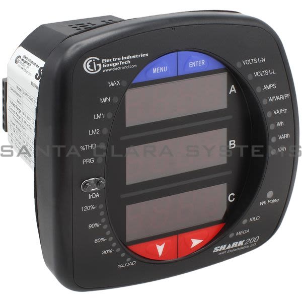 Electro Industries SHARK200-60-10-V1-D2-INP100S-X-X Multifunction Power & Energy Meter Product Image