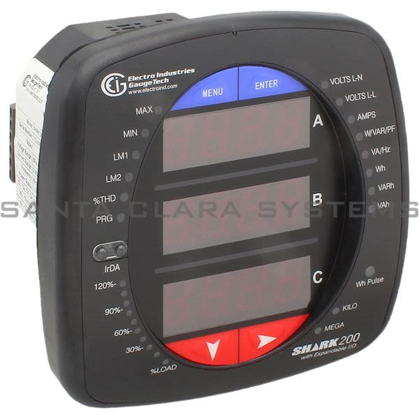 Electro Industries SHARK200-60-10-V1-D2-X-X-X Multifunction Power & Energy Meter Product Image
