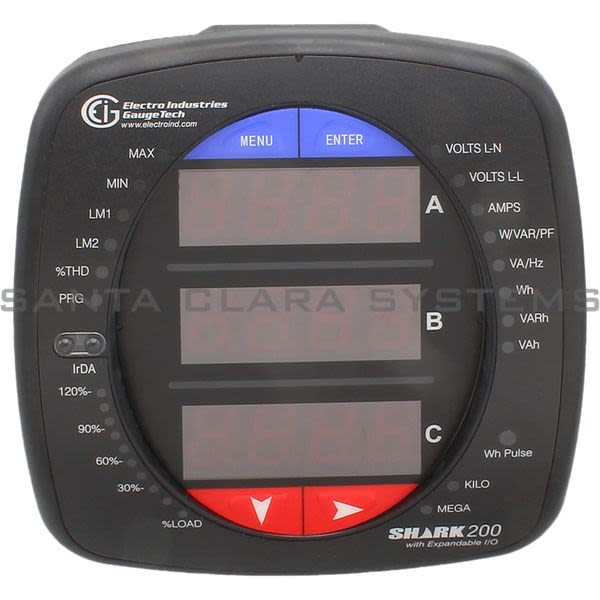 Electro Industries SHARK200-60-10-V1-D2-X-X-X Multifunction Power & Energy Meter Product Image
