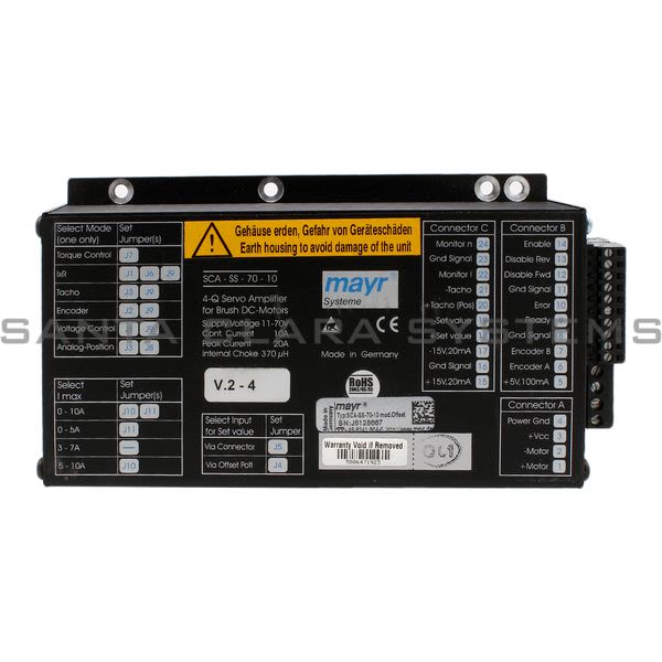 ElectroCraft SCA-SS-70-10 Servo Amplifer | E-Motion 4-Q Product Image