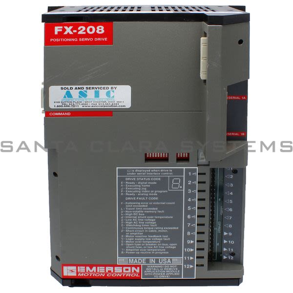 Emerson FX-208 Servo Drive 960135-01 Product Image