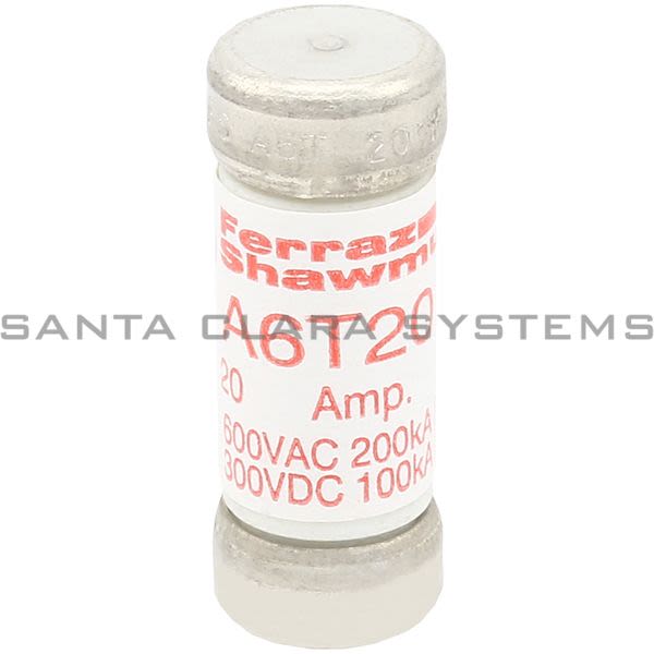 Ferraz Shawmut A6T20 Class T Fuses Product Image