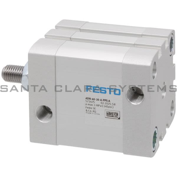 Festo ADN-40-20-A-PPS-A Compact Air Cylinder Product Image