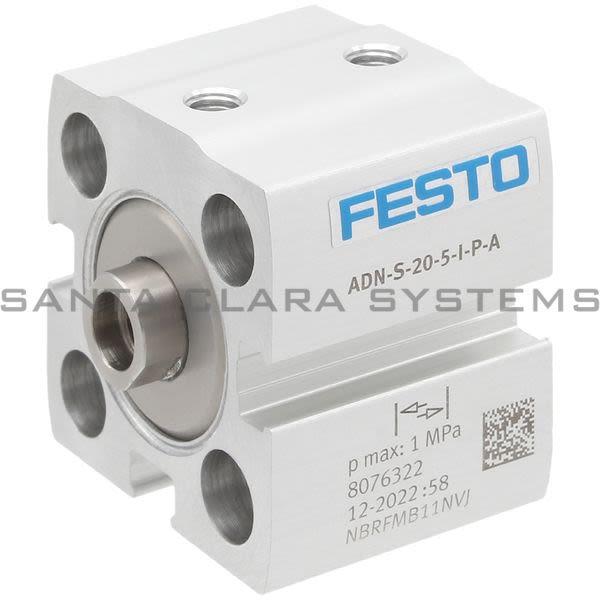 Festo ADN-S-20-5-I-P-A Compact Air Cylinder Product Image